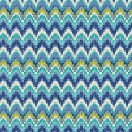 Waverly Inspirations IKAT AZURE 100% Cotton Duck Fabric 45’’ Wide, 180 Gsm, Quilt Crafts Cut By The Yard