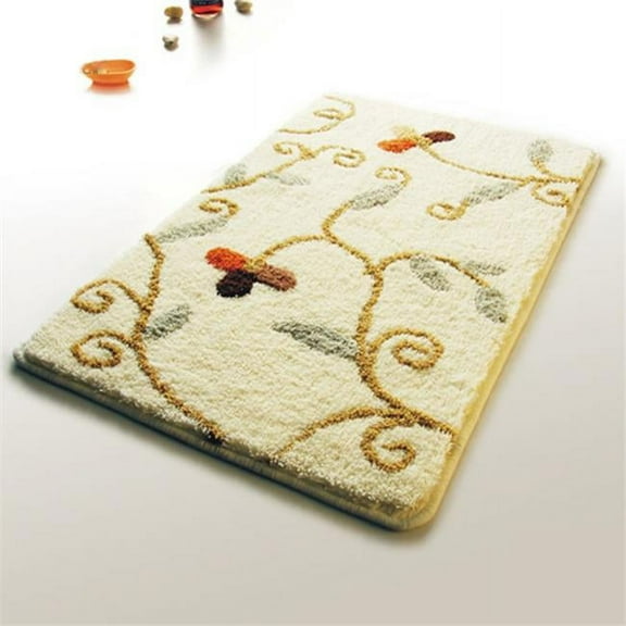 Beige Vine Luxury Home Rugs 19.7 by 31.5 inches