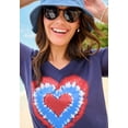 thumbnail image 4 of Woman Within Plus Size Cuffed Americana Print Tee, 4 of 5