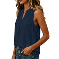 thumbnail image 6 of Sheghy Tank Tops 100%Cotton Women's Solid Color Sleeveless V-Neck Casual Cotton-Linen Top, 6 of 8