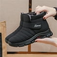 thumbnail image 4 of AnuirheiH Winter Plus Velvet Snow Boots Women Short Boots Warm And Thick Waterproof Women Shoes, 4 of 9