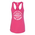 thumbnail image 2 of Wild Bobby, Uncle Man Myth Legend Funny Dad Uncle Papa Granpa Dad Gift, Father's Day, Women Racerback Tank Top, Raspberry, Small, 2 of 4