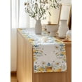 thumbnail image 5 of Table Runner 70 Inches Long for Kitchen Dining, Eucalyptus Leaves Dresser Scarf Farmhouse, Dining Table Decorations for Wedding/Parties, Daisy Flower Spring Watercolor Country Floral Bee 13 x 70 In, 5 of 8