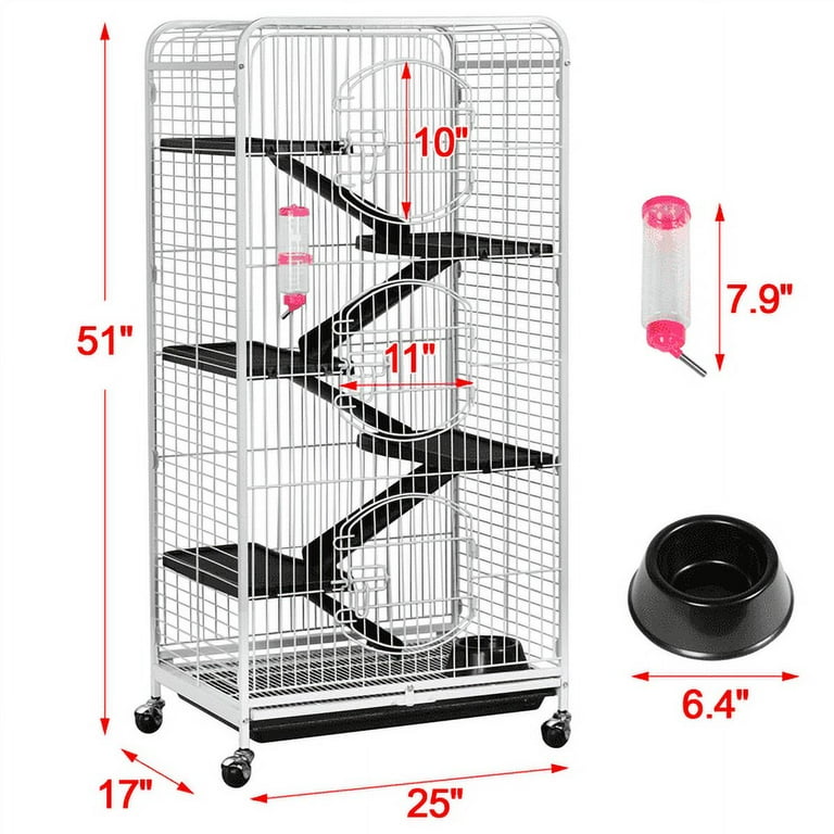 Cage Mouse 3Storey 34x28x64cmH - Pet One