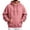 07#Pink, variant on Oversized Loose Fit Pullover Hoodie For Men Thick Thermal Fleece Drawstring Hood Kangaroo Pocket Multi Solid Tone Autumn Winter Street Sweatshirt