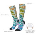 thumbnail image 4 of Hirioo Rainbow Glitter for Adult Stockings Breathable Sock Non-Pilling,Contrasting Color Design, 4 of 6