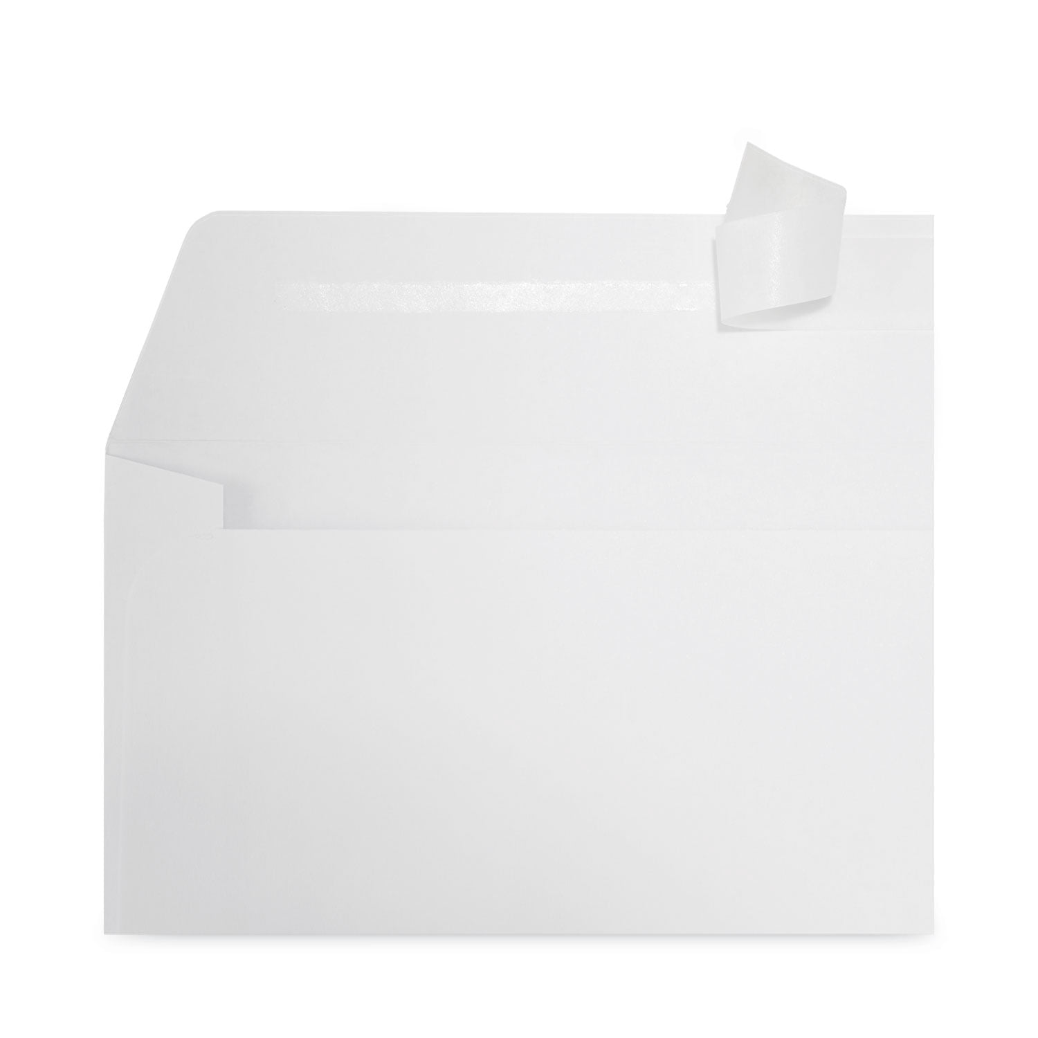 Universal Peel Seal Strip Business Envelope, #10, Square Flap, Self-Adhesive Closure, Lower Left Window, 4.13 x 9.5, White, 500/Box (36005)