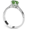 thumbnail image 3 of Crown Setting Peridot Engagement Ring In 14k White Gold, 3 of 6
