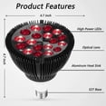 thumbnail image 2 of 2023 - Lámpara de terapia de luz roja, dispositivo de terapia de luz infrarroja de 54 W y 18 LED, combinación de infrarrojos cercanos de 660 nm y rojo de 850 nm, 2 of 5