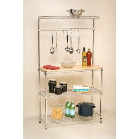 Ktaxon 4 Layer Kitchen Baker Rack Shelf Microwave Stand ...