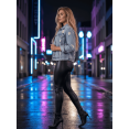 thumbnail image 4 of Leggins Cuero Afelpado Interior Strech Legging Térmico de Talle Alto Malla Vinipiel Legins Mallon de Mujer, 4 of 9