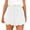 White, variant on GEWSEY Women's Elastic Waist Scallop Trim Flowy Wide Leg Shorts Beige, L