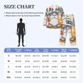 thumbnail image 4 of Picia Hello Summer Cute Gnome Pattern Men’s Long-Sleeve Sleepwear Set - Soft 2-Piece Loungewear with Pockets, Comfy PJs for Relaxing Nights-Large, 4 of 7