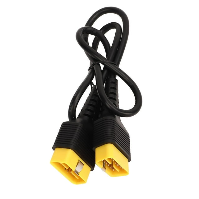 TPT 100cm Universal Diagnostic Cable 16 Pin Male to Male Extension Cable Yellow for Vehicle