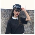 thumbnail image 5 of CoCopeanut Fashion Wanita Topi Militer Musim Semi Musim Gugur Sailor Topi Wanita Topi Baret Datar Kapten Cap Perjalanan Cadet Oktagonal Topi Liburan, 5 of 6