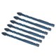 thumbnail image 4 of 10Pcs Cross Spearhead Drill Bit Carbide Bits with 1/4in Hex Shank for Ceramic Marble GlassDark Blue 8mm Hole, 4 of 5