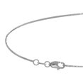 thumbnail image 5 of JewelStop 14k Solid White Gold 0.45 mm Dainty Thin Box Chain Necklace, Lobster Clasp - 16 Inches, 1.02gr, 5 of 5