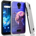 thumbnail image 1 of DALUX Silver Combat Phone Case Compatible with AT&T Fusion Z (V340U) / AT&T Motivate (V341U) - Moon Reaper, 1 of 1