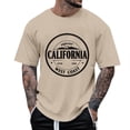 thumbnail image 2 of California Graphic Tees for Men 2026 Summer Casual Short Sleeve Crewneck T Shirts West Coast Streetwear, 2 of 5