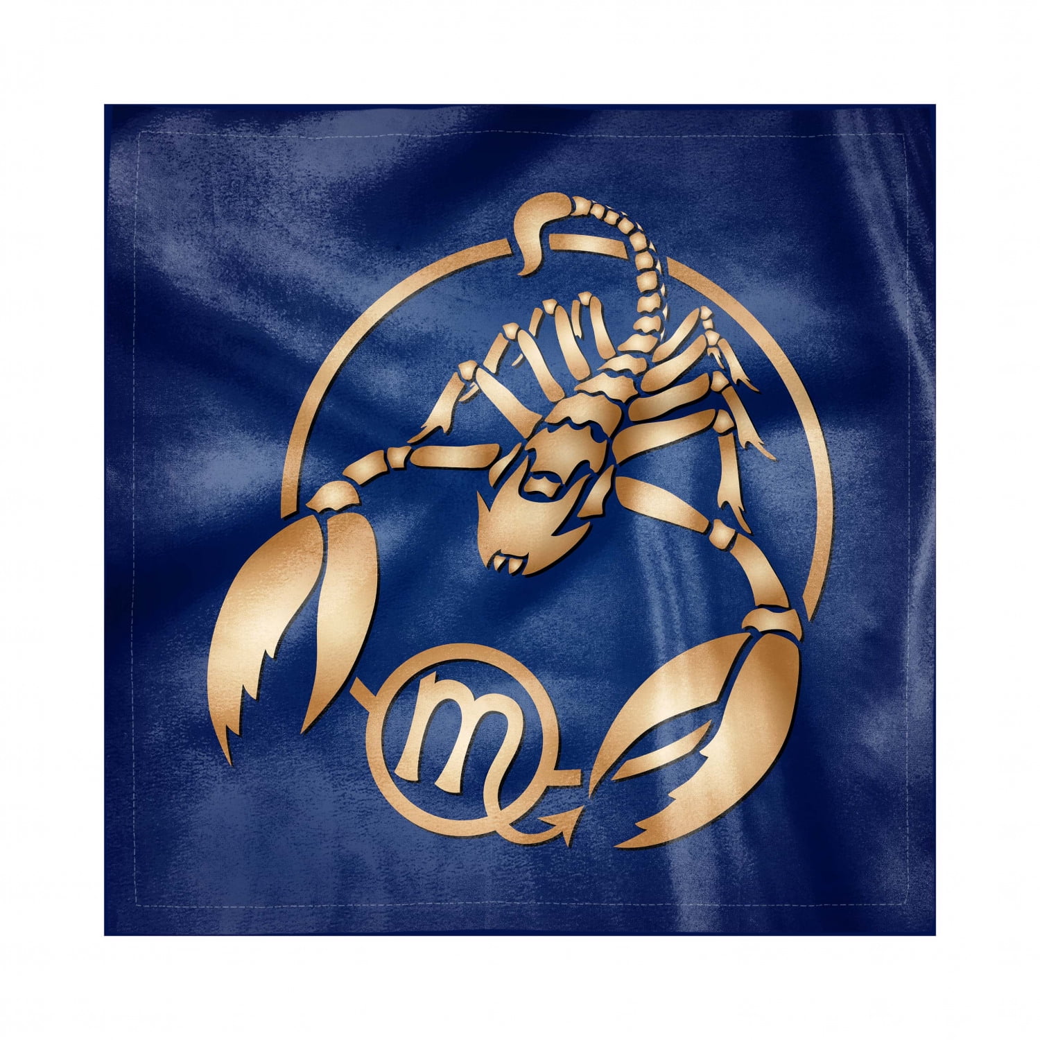 Zodiac Scorpio Decorative Satin Napkins Set of 4, Horoscope in a
