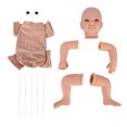 thumbnail image 1 of Kit de muñeco realista de 21 pulgadas, Vinilo Suave simulado DIY, piezas de muñeca sin pintar, accesorios de molde para niños, 1 of 14