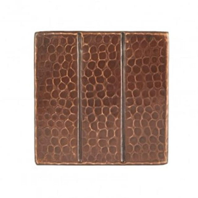 Premier Copper Products T4DBL Tuile de Cuivre Martelée de 4 Po - Linéaire