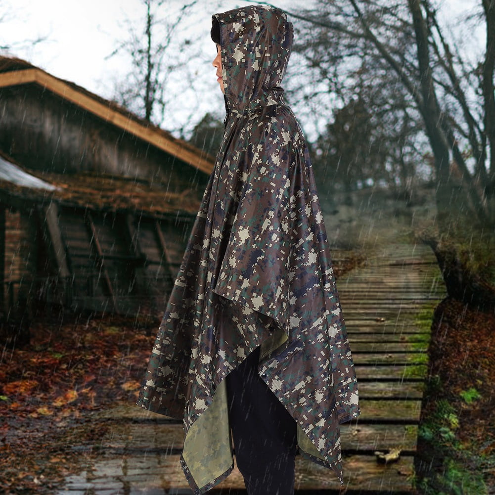 Imperméable Camouflage, Militaire Imperméable Armée à Capuchon