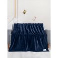 thumbnail image 2 of Flannel Fleece Blanket-Navy, 2 of 7