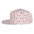 thumbnail image 3 of Haiem Cute Rabbit Classic Snapback Cap Flat Bill Hat Baseball Cap Adjustable Size Cotton Dad Hat, 3 of 9
