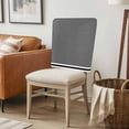 thumbnail image 6 of Farmhouse Black White Striped Chair Back Covers, Removable Chair Covers for Dining Chairs Set of 4, Washable Chairs Slipcovers Back Seat Protector for Wedding Party 19"x20", 6 of 9