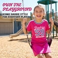 thumbnail image 6 of Barbie Big Girls' Athletic Varsity Dress Fuchsia Purple, 6 of 9