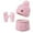 Pink, variant on Kids Winter Hats Gloves and Scarf Set, Warm Lined Hat Gloves Knit Neck Warmer for 3-10 Years Girls Boys