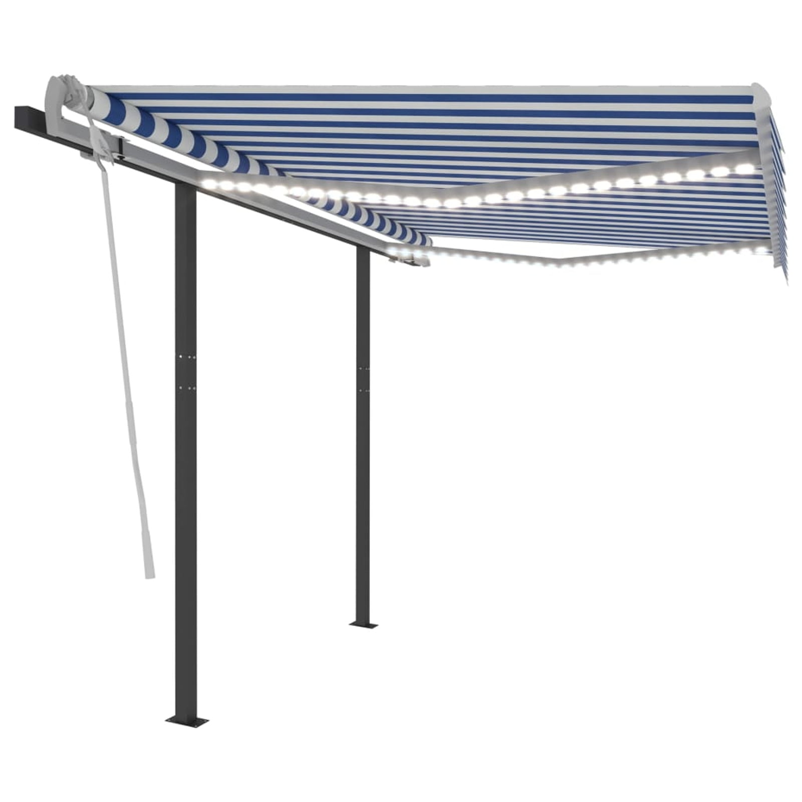 Details about   Manual Awning Canopy Garden Patio Sun Shade Shelter Aluminium Steel Retractable 