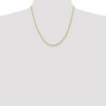 thumbnail image 2 of Diamond2Deal 10K Yellow Gold 2.25mm Diamond-Cut Rope Chain Necklace for Women 20", 2 of 6