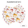 thumbnail image 2 of Placemats Set Of 4 / 6, Cartoon Cute Chameleon Lizard Placemats For Dining Table Indoor/Outdoors Heat Resistant Washable Placemats 18" X 12", 2 of 8