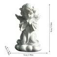 thumbnail image 2 of Fairy Tale Angel Sculpture Resin Bookcase Ornament Girl Statue Home Decoration Crafts for Living Room Garden Desktop, 2 of 6