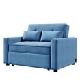 thumbnail image 5 of Clearance! Orisfur. 48" Convertible Sleeper Sofa Bed, Multi-Functional Adjustable Single Bed Chair with USB Port and 2 Pillows for Small Space, 5 of 9