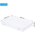 thumbnail image 2 of xx. Clear Storage Box with Hinged Lid Plastic Stackable Rectangle Organizer Container for Beads Jewelry Small Items Art Craft Projects, 2 of 6