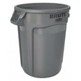 thumbnail image 3 of Rubbermaid Commercial Brute Round 20-Gallon Container - 20 gal Capacity - Round - 22.9" Height x 19.4" Diameter - Plastic - Gray - 1 Each Wastebasket Office, 3 of 3