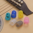thumbnail image 4 of 6pcs Guitar Silicone Finger Fingertip Protectors for Guitar Ukulele Beginners (Random Color Delivery), 4 of 5