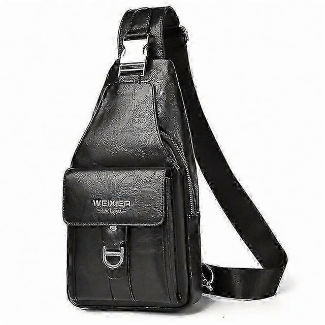 WEIXIER X329 Stylish Men Chest Bag Water Repellent Single Shoulder Crossbody Bag