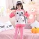 thumbnail image 1 of Conjunto de Pijama de franela para niños y niñas, bonito conjunto de invierno con dibujos animados, ropa cálida para el hogar y Navidad, 1 of 4