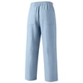 thumbnail image 5 of SUXIAN Pants For Kids Breathable Straight Leg Casual Trousers With Elastic Waist Unisex Comfortable Kid Pants Blue 8-9 Years, 5 of 5