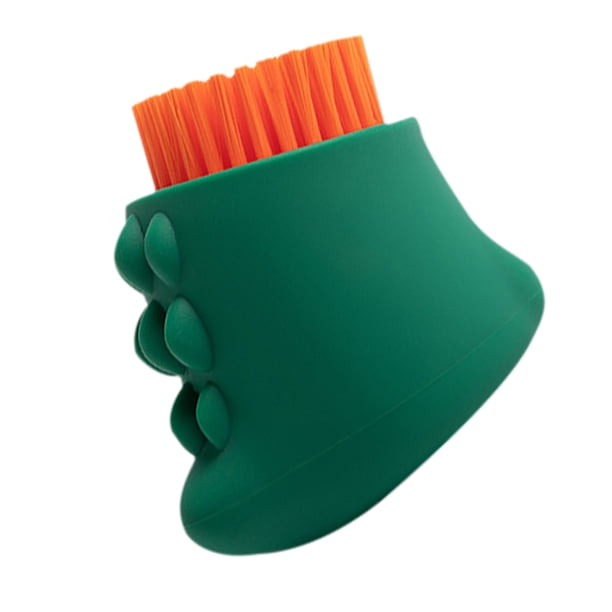 Bewildely Cepillo de lavandería Cepillo de limpieza de zapatos de silicona de plástico 3 lados Herramienta de limpieza de ropa para el hogar Suministros de limpieza para el hogar Verde Bewildely HA003244-02