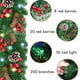 thumbnail image 2 of Navidad, Decoración De Luz, Cono De Pino De Pvc, Luz Led De Ratán, Accesorios De Decoración De Navidad Advancent HA040064-04, 2 of 6