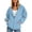 Blue, variant on Enjoytime Lightweight Zip Up Hoodie Women Loose Solid Color Long Sleeve Sweatshirt Fall Winter Fashion Tops with Pockets