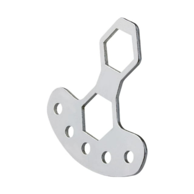 Capa de la perilla d de pesca Llave de nuez abierta para nueces M7 M8 ANIGAS Plata