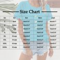 thumbnail image 6 of Xuyuer Womens Batwing Sleeve Tshirts Crew Neck Short Sleeve Buttons Tops Tee Basic Summer Blouse Loose Fit, 6 of 7