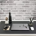 ZBRANDS Large Leather Office Writing Desk Mat Pad, Midnight Black (36 x