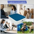 thumbnail image 6 of Full Size Air Mattress with Built in Pump,High Portable 18" Inflatable Mattress,Blow Up Mattress for Travel,Home and Guest(Lyon Blue), 6 of 10